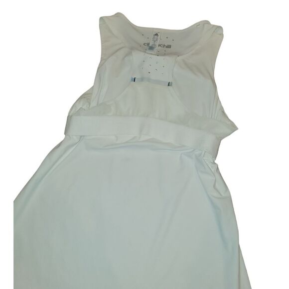 Adidas White Climachill Racerback Tank with Built in Bra S 8-10 - Picture 11 of 12
